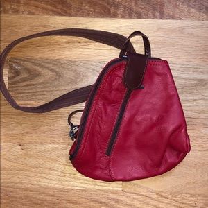 Leather mini backpack 🎒 Made in Italy